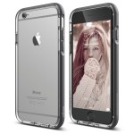 elago S6 ALUMINUM BUMPER for iPhone6s (Clear+Dark gray)