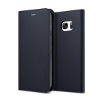 VERUS Genuine leather diary case for GALAXY S7 Edge (Navy)