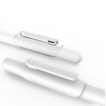 araree A-Clip for Apple Pencil (1st Gen/2nd Gen) (Clear & White)