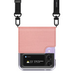 araree Canvas Diary for Galaxy Z Flip3 (5G) (Coral Pink)