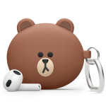 elago LINE FRIENDS B&F for AirPods 3 (BROWN)