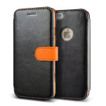 VERUS Vivid Diary Leather for iPhone6 (Black_Orange)