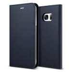 VERUS Genuine leather diary case for GALAXY S7 (Navy)