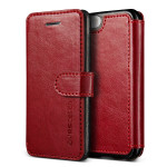 VERUS Dandy Layered Leather for iPhone SE (Wine+Black)
