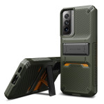 VRS DESIGN（VERUS） Quickstand Pro for Galaxy S21 (Green - Metal Black)