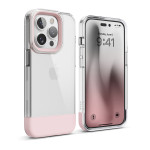 elago GLIDE CASE for iPhone14 Pro (Clear/Lovely Pink)