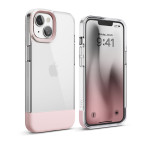 elago GLIDE CASE for iPhone14 (Clear/Lovely Pink)