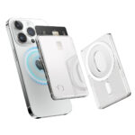 elago MAGNETIC CLEAR CARD POCKET for Smart Phone (White)